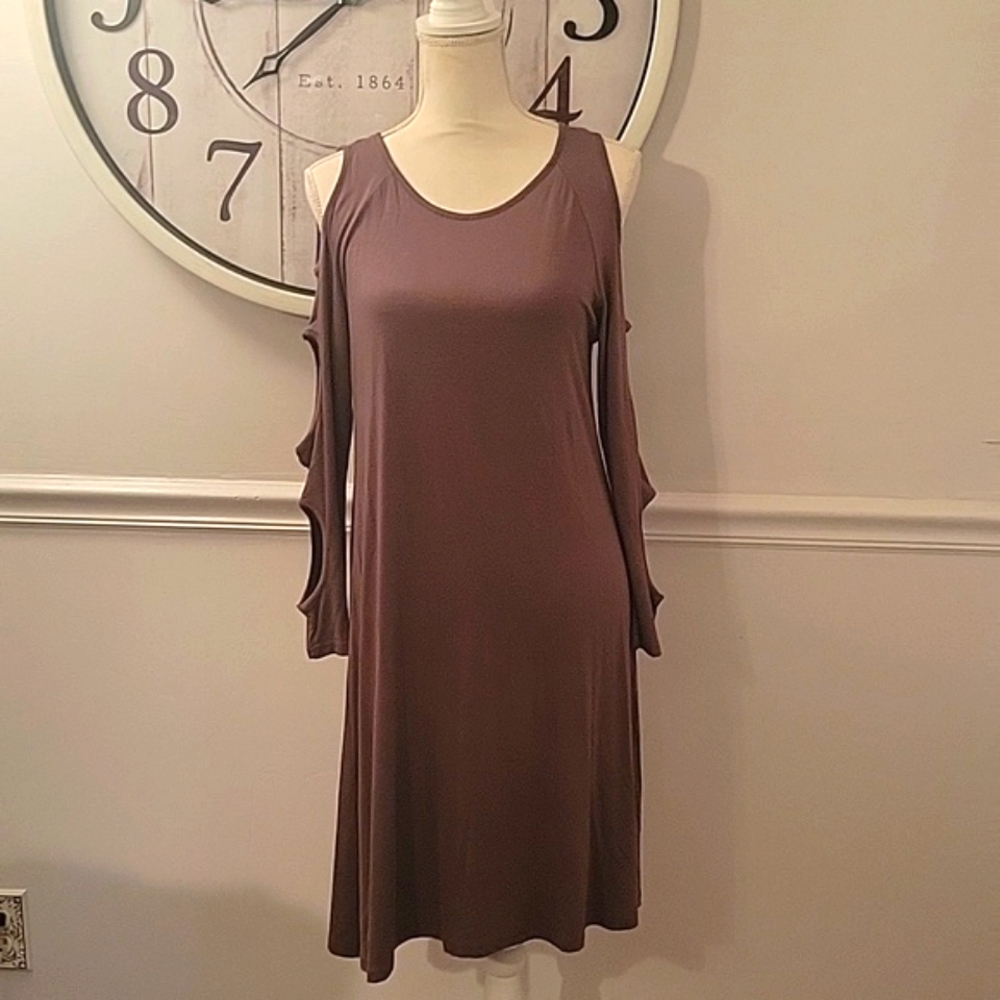 Simply Southern Purple Mini Long Sleeve Dress Womens Small